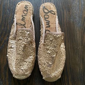 Rose Gold Sam Elderman Slides